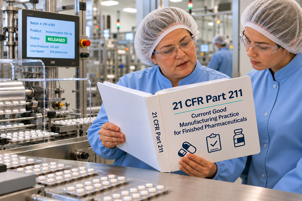 21 CFR Part 211 Current Good Manufacturing Practice for Finished Pharmaceuticals