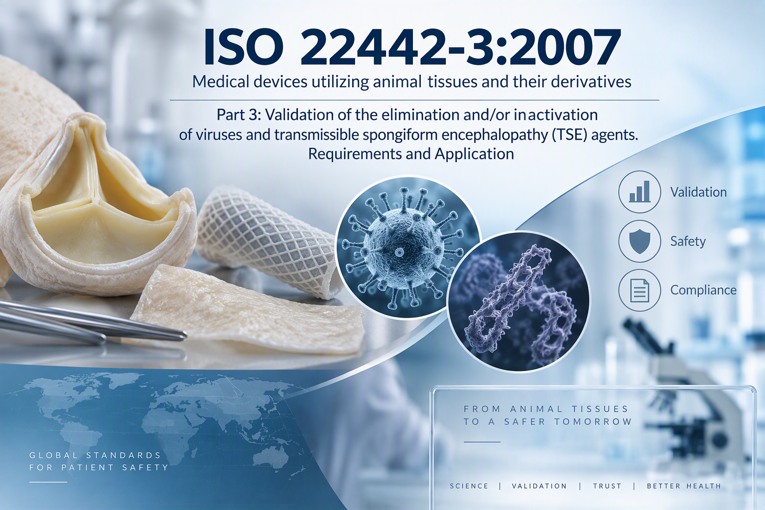 ISO 22442-3-2007 Medical devices utilizing animal tissues and their derivatives
